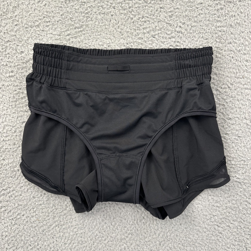 Lululemon Hotty Hot Shorts High Rise 2.5" Black Athletic Athleisure Women's 4 - Picture 3 of 7
